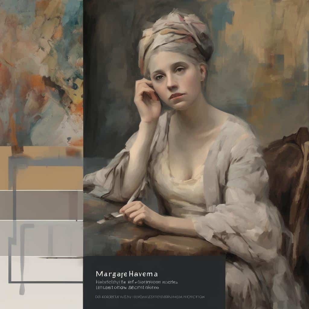 Απαλό πορτρέτο γυναίκας με καλλιτεχνική πινελιά, δημιουργική έκφραση και ανατρεπτική τέχνη.